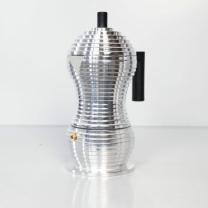 Alessi – Michele De Lucchi – Cafetière – Pulcina – 3 cups, 15cl – Aluminium – Occasion